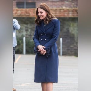 NWOT J. Crew wool blend single breast coat